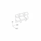 Bibliotek Design Battikuore 130x87 (2 hylder) Mabele Viadurini