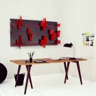 Bibliotek Design Battikuore 186x101 (3 hylder) Mabele Viadurini