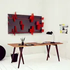 Bibliotek Design Battikuore 186x101 (3 hylder) Mabele Viadurini