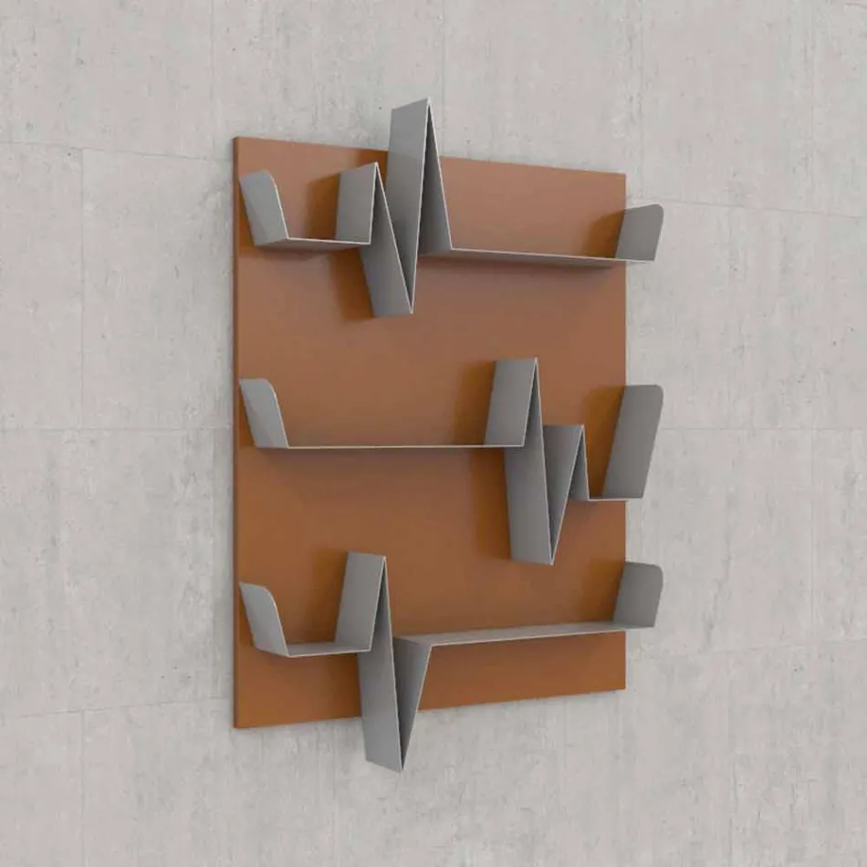 Bibliotek Design Battikuore 90x127 (3 hylder) Mabele Viadurini