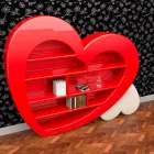 Design bogreol i Adamantx® Cuore Made in Italy Viadurini