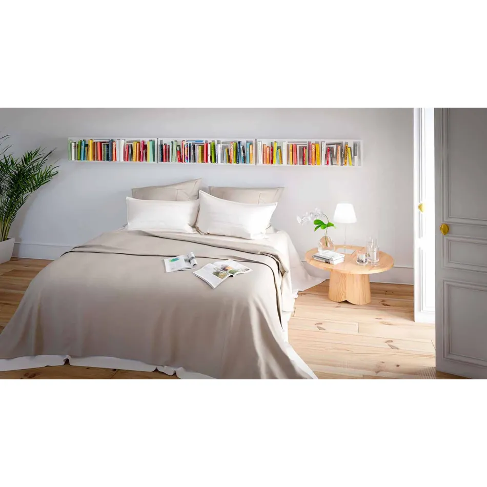 Vægreol i moderne design i hvidt metal fremstillet i Italien - Bolivia Viadurini