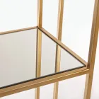 Fritstående stål- og glashylder Bogreol Elegant design - Noralea Viadurini