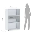 Melaminbelagt træ reol i forskellige størrelser - blik Viadurini