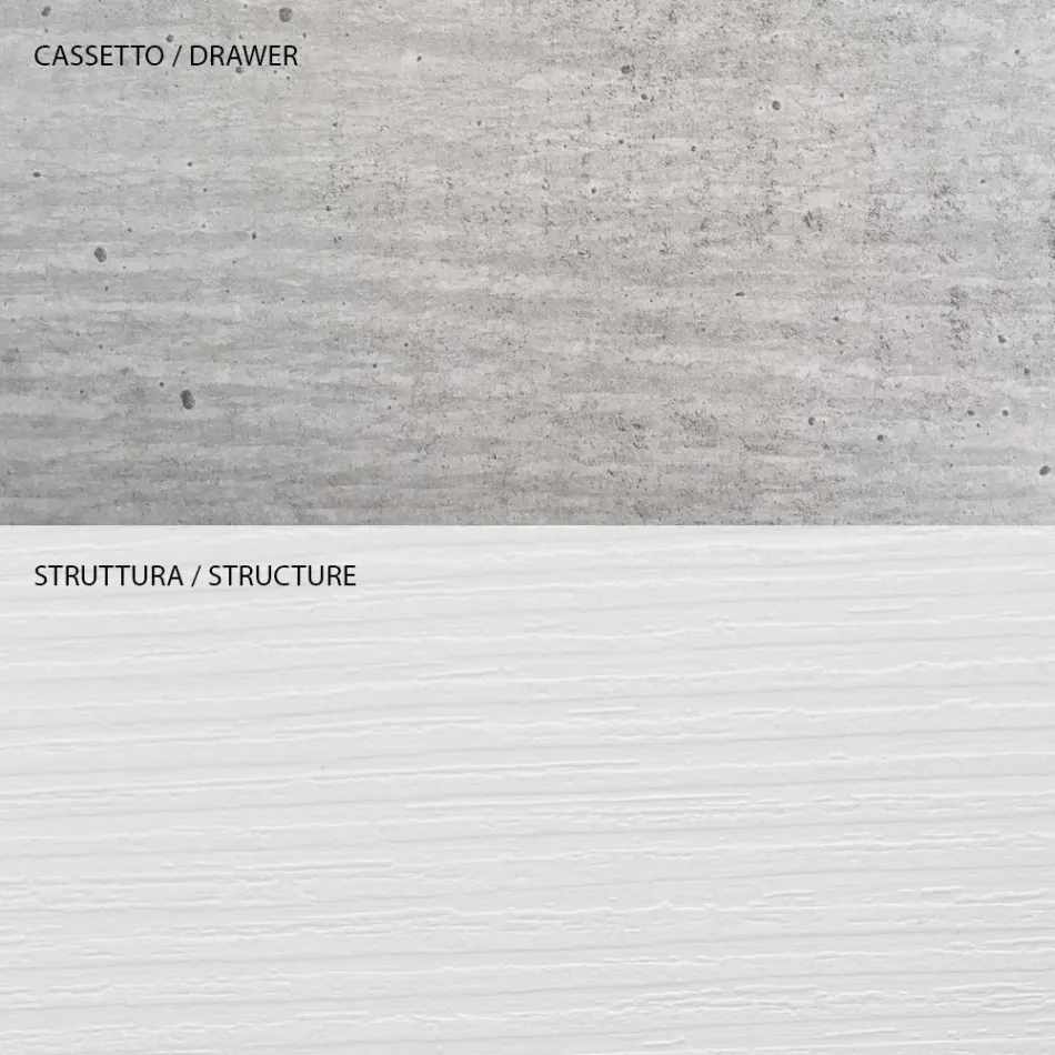 Melaminbelagt træ reol i forskellige størrelser - blik Viadurini