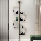 Malet metalreol med justerbare ben Lavet i Italien - Fernanda Viadurini