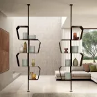 Malet metalreol med justerbare ben Lavet i Italien - Fernanda Viadurini