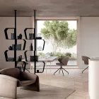 Malet metalreol med justerbare ben Lavet i Italien - Fernanda Viadurini