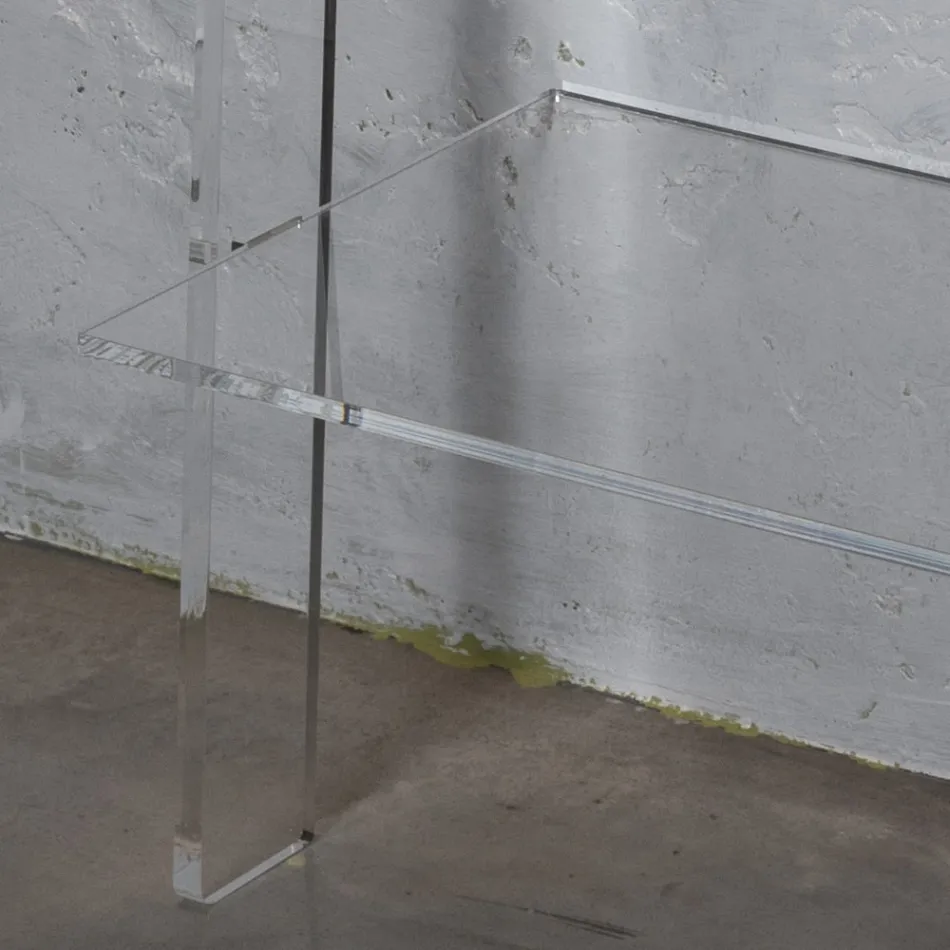 Stue reol i gennemsigtig akryl krystal 2 størrelser - Parotta Viadurini