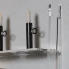 Stue reol i gennemsigtig akryl krystal 2 størrelser - Parotta Viadurini