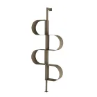 Fatima malet metal lodret bogreol med justerbare ben Viadurini