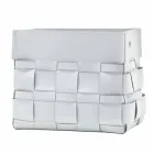 Lory design vægmonteret læder magasin rack, lavet i Italien Viadurini