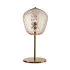 Stor venetiansk glasbordlampe, forskellige farver, fremstillet i Italien - Elisia Viadurini