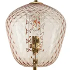 Stor venetiansk glasbordlampe i forskellige farver, fremstillet i Italien - Elisia Viadurini