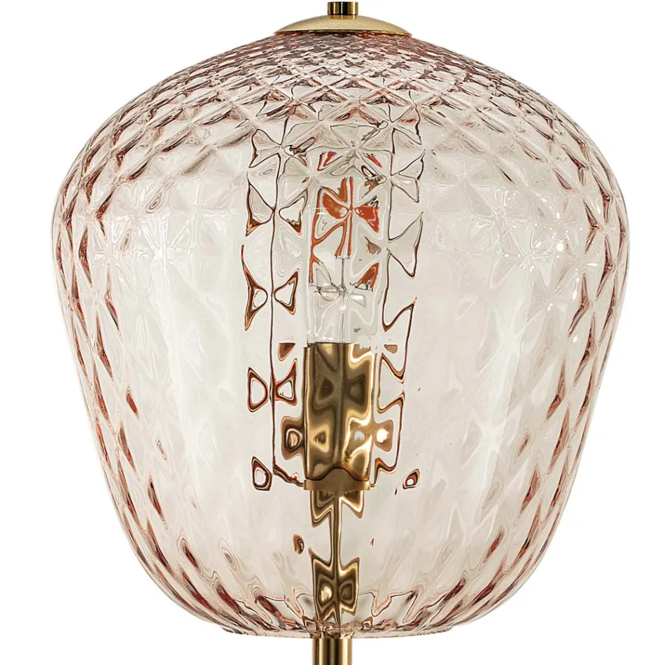 Stor venetiansk glasbordlampe i forskellige farver, fremstillet i Italien - Elisia Viadurini