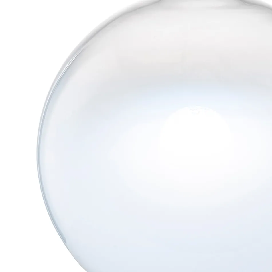 Isotta bordlampe i glas og metal i to størrelser, fremstillet i Italien Viadurini