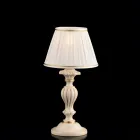 Trælampe med italienskproduceret lampeskærm til indretning - Milano Viadurini