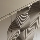 5-dørs skænk i lakeret MDF med håndgraveret og færdig dekoration - Krabbe Viadurini