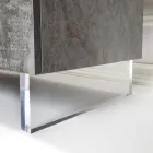 Skænk med 2 døre og 2 centrale åbne rum i melamin Fremstillet i Italien - Minnie Viadurini