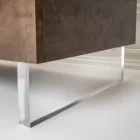 Skænk med 2 døre og 2 centrale åbne rum i melamin Fremstillet i Italien - Minnie Viadurini