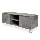 Skænk med 2 døre og 2 centrale åbne rum i melamin Fremstillet i Italien - Minnie Viadurini