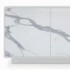 Skænk med 3 låger og lakeret og lamineret struktur Made in Italy - Ferrara Viadurini