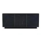 Skænk med 3 låger og lakeret og lamineret struktur Made in Italy - Ferrara Viadurini