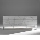 Skænk med 3 døre i malet træagglomerat - Ariete Viadurini