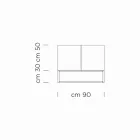 Skænk med Push-Pull åbningsdøre i Blockboard Wood Made in Italy - Salerno Viadurini