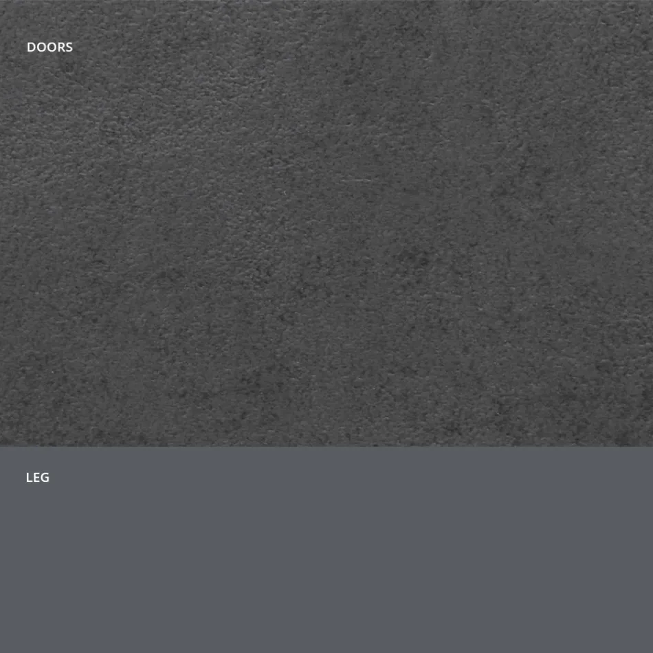 Skænk med steneffekt HPL laminatdøre lavet i Italien - Fiorenza Viadurini