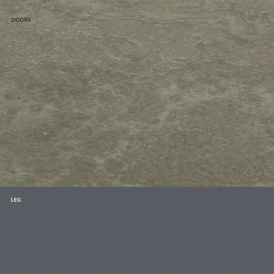 Skænk med steneffekt HPL laminatdøre lavet i Italien - Fiorenza Viadurini