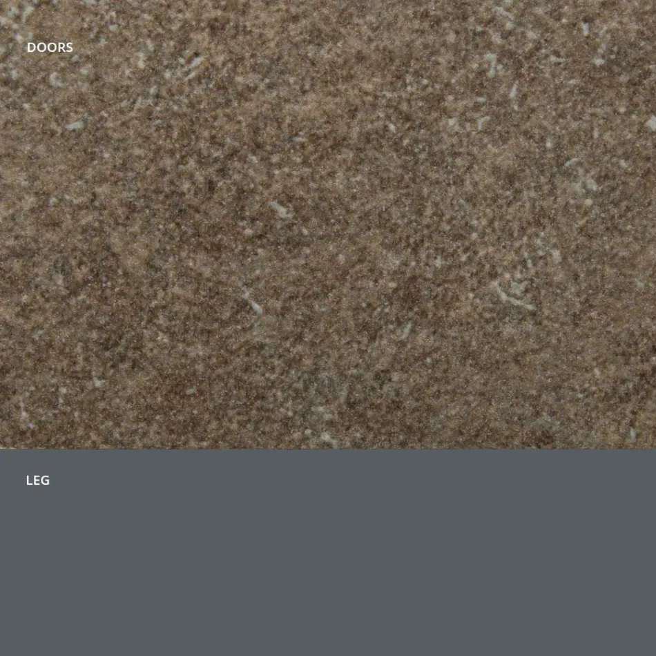 Skænk med steneffekt HPL laminatdøre lavet i Italien - Fiorenza Viadurini