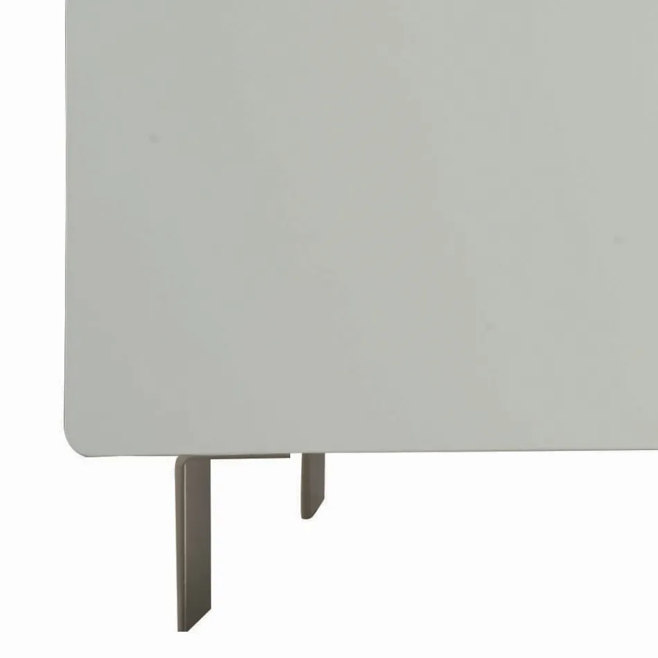 Skænk med krop og døre i Mdf 4-fods base Lavet i Italien - Coral Viadurini