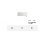 Skænk med krop og døre i Mdf 4-fods base Lavet i Italien - Coral Viadurini