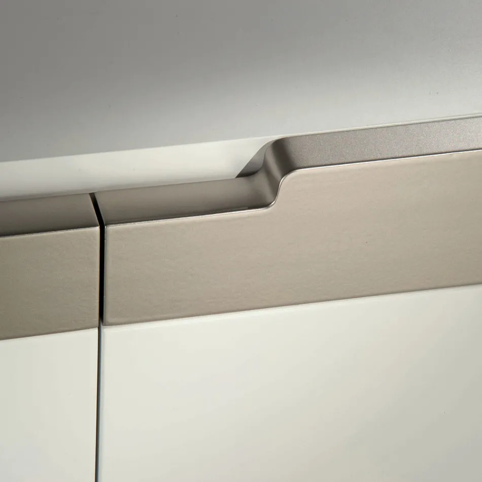 Skænk med krop og døre i Mdf 4-fods base Lavet i Italien - Coral Viadurini