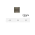 Skænk med Mdf-struktur og base med central fod lavet i Italien Viadurini