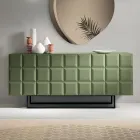 Indendørs skænk med 3 ternede døre Lavet i Italien - Elisabetta Viadurini