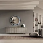 Indendørs skænk med 4 ternede døre Lavet i Italien - Elisabetta Viadurini