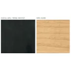 Stue skænk med 2 eller 3 døre i naturlig askefinish Lavet i Italien - Zehra Viadurini