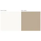 Stue skænk med 4 låger i hvidt glas og mink finish Made in Italy - Eva Viadurini