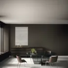 Træskænk med glasstruktur lavet i Italien - Azuki Viadurini