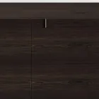 Træskænk med glasstruktur lavet i Italien - Azuki Viadurini