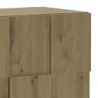 Stue skænk med 4 hængslede låger og 1 åbent rum - Natrium Viadurini