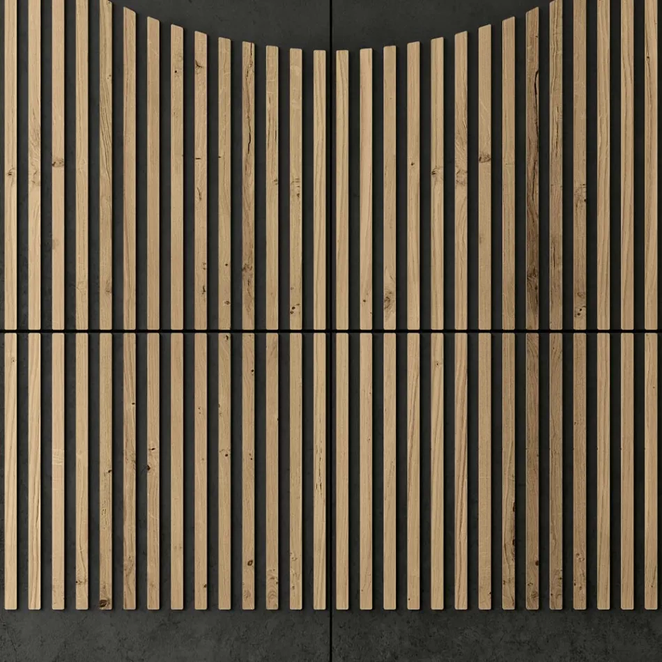 Stue skænk med 4 låger i nordisk knudret eg finish - Bente Viadurini