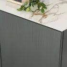 Stue skænk med stålbund og melamin struktur - Adriel Viadurini