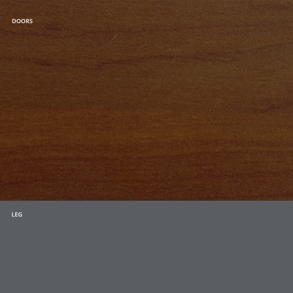 Stue skænk i mat træ og HPL laminat Made in Italy - Fiorenza Viadurini