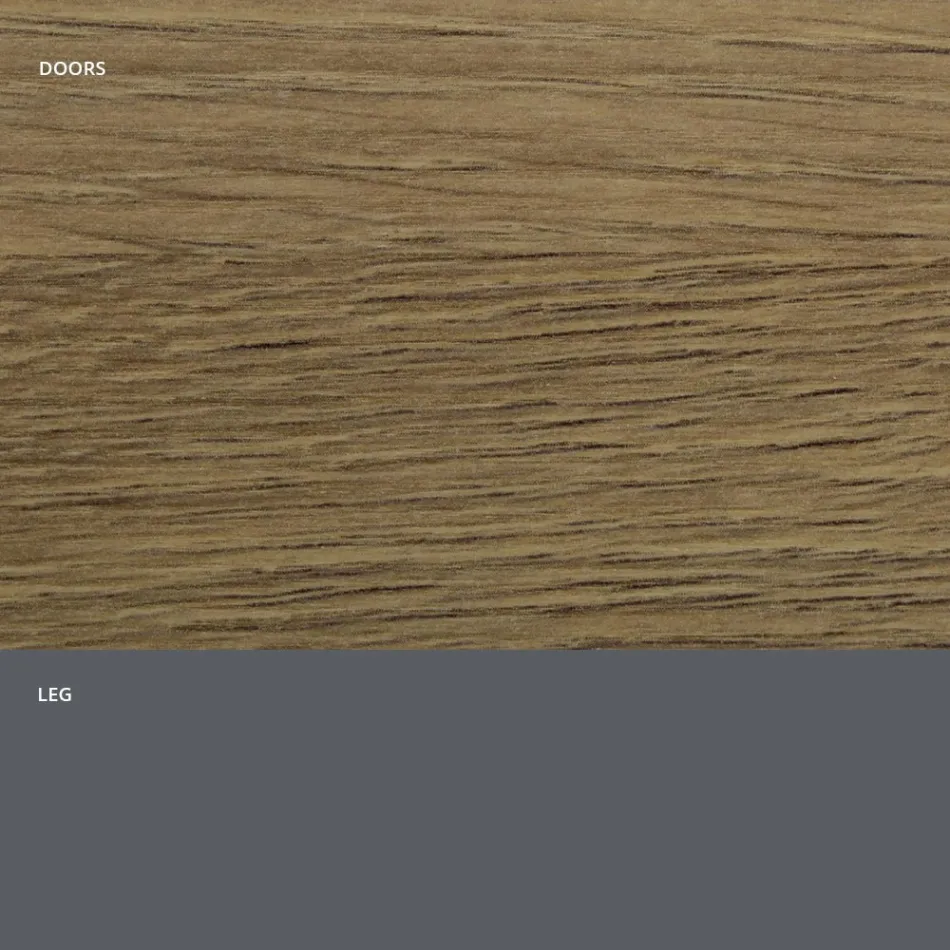 Stue skænk i mat træ og HPL laminat Made in Italy - Fiorenza Viadurini