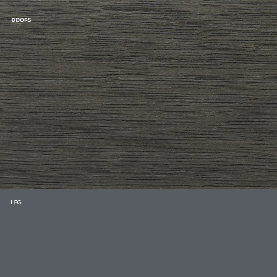 Stue skænk i mat træ og HPL laminat Made in Italy - Fiorenza Viadurini