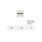 Stue skænk i Mdf og 4-bens støtte Made in Italy - Teresina Viadurini