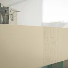 Stue skænk i matlakeret Mdf og glas Made in Italy - Ninetta Viadurini